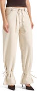 Manière De Voir Faye Wide Leg Jeans With Tie Waist
