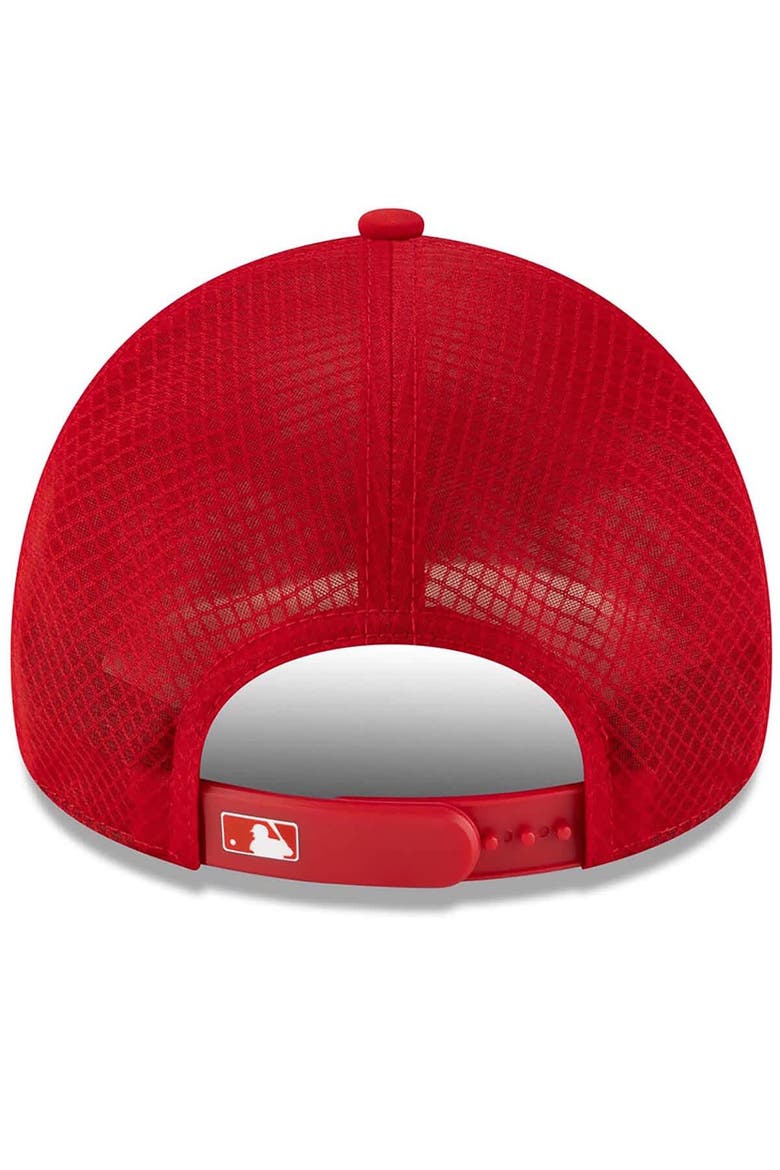 Men's New Era Red Los Angeles Angels 2026 Batting Practice Alternate Apex 9FORTY Adjustable Hat, Alternate, color, Red