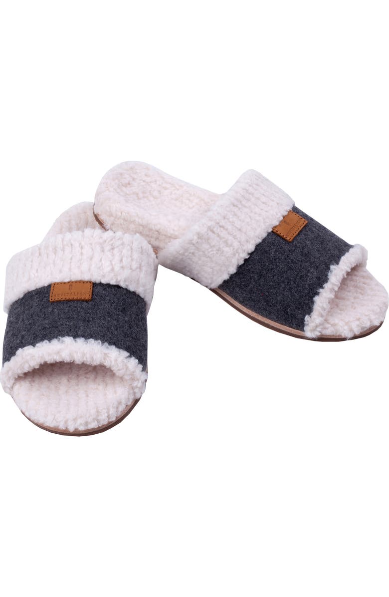 Revitalign Juniper Faux Shearling Orthotic Slipper, Alternate, color, Charcoal