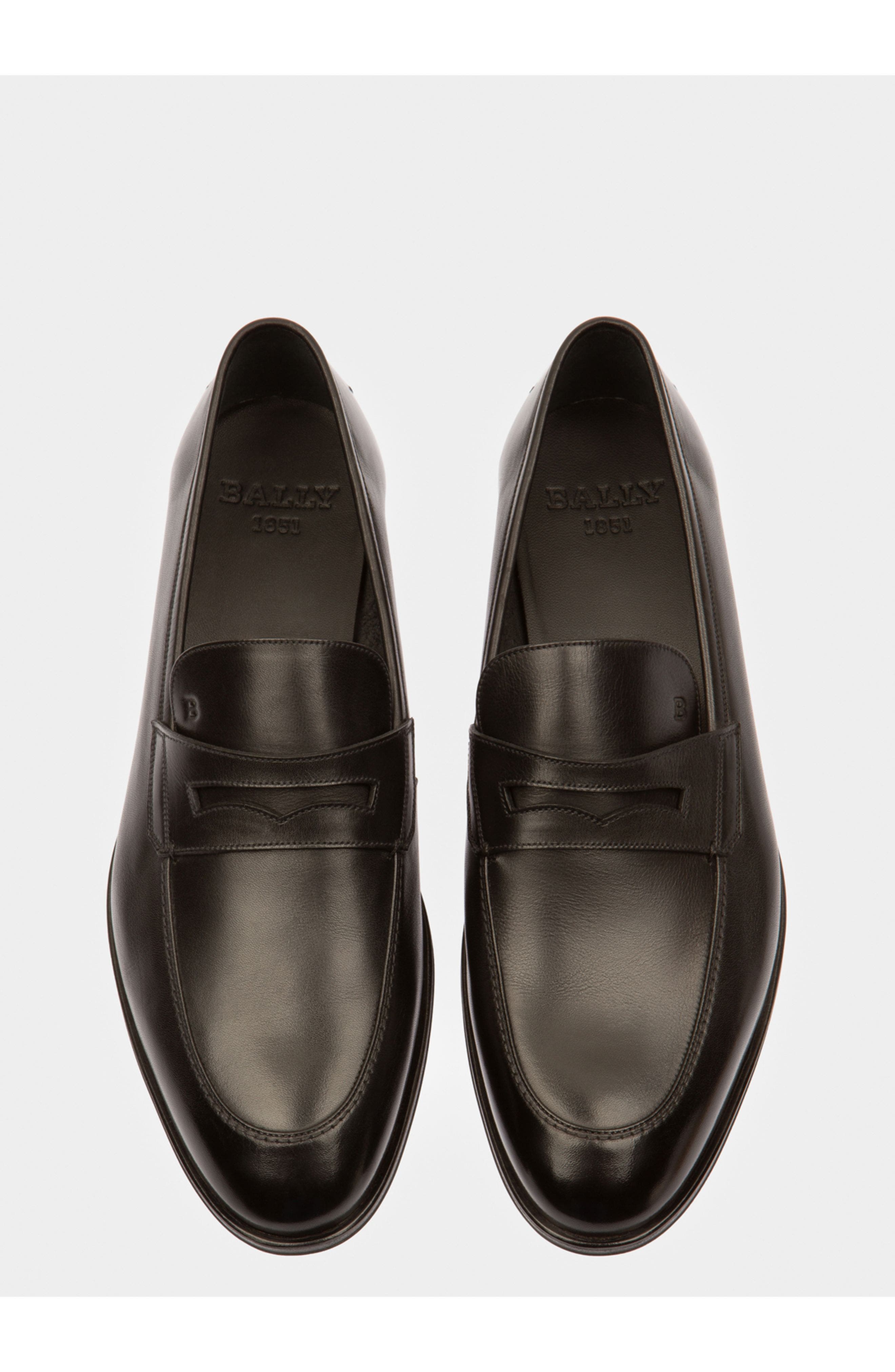 Bally Webb Leather Loafers In Leather, Alternate, color, 