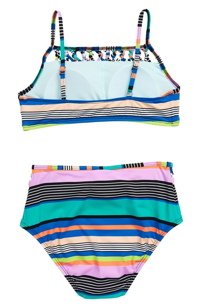 Hobie Santa Cruz Stripe Two-Piece Swimsuit, Alternate, color, 