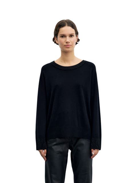 Rei Embellished Cuff Knit Jumper