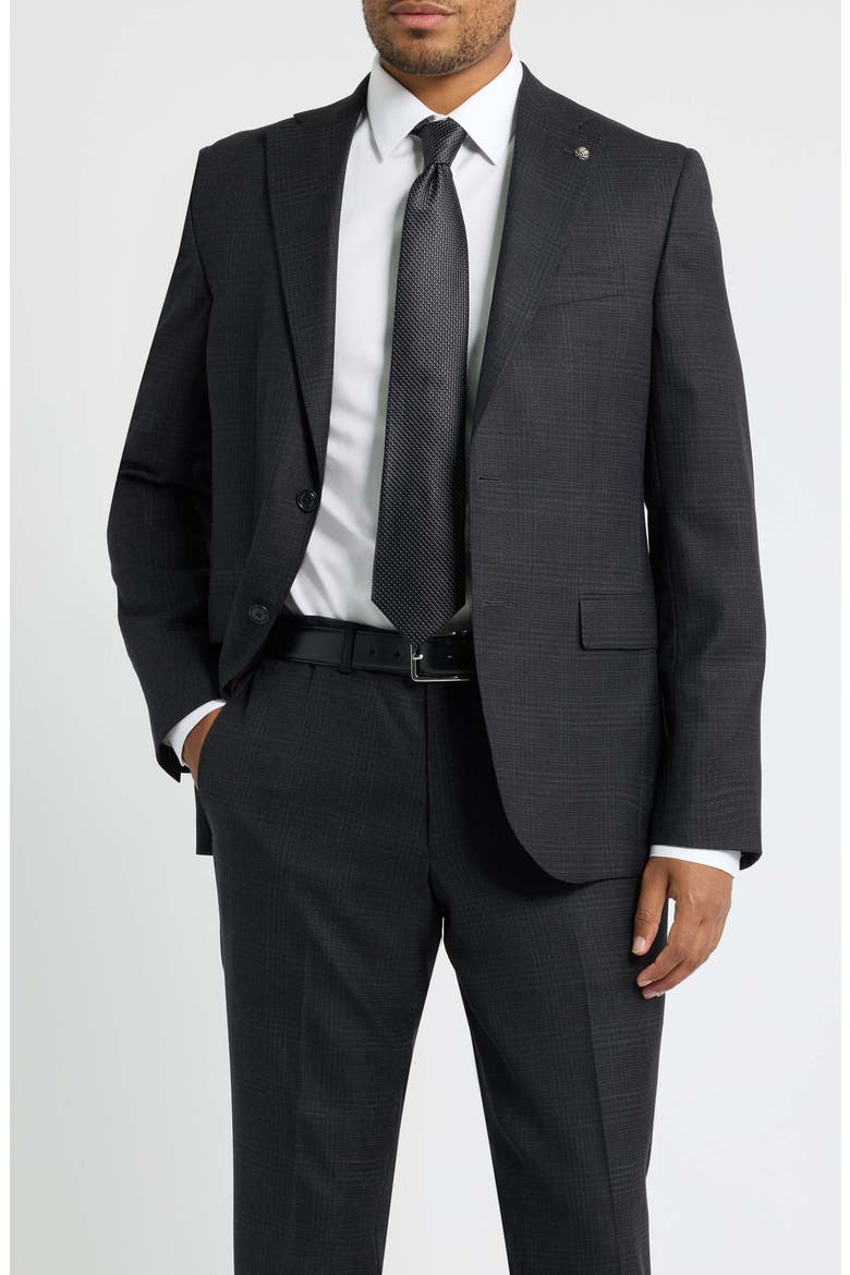 Midland Wool Suit, Alternate, color, BLACK