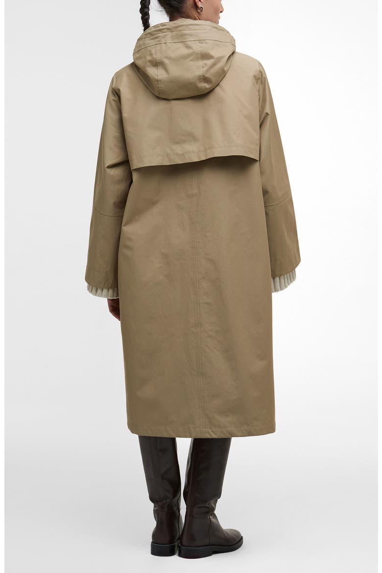 Maude Waterproof Jacket with Removable Hood, Alternate, color, MILITARY BROWN/ ANCIENT TARTAN