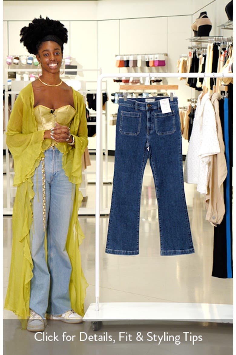 Kick Out Patch Pocket Crop Jeans video