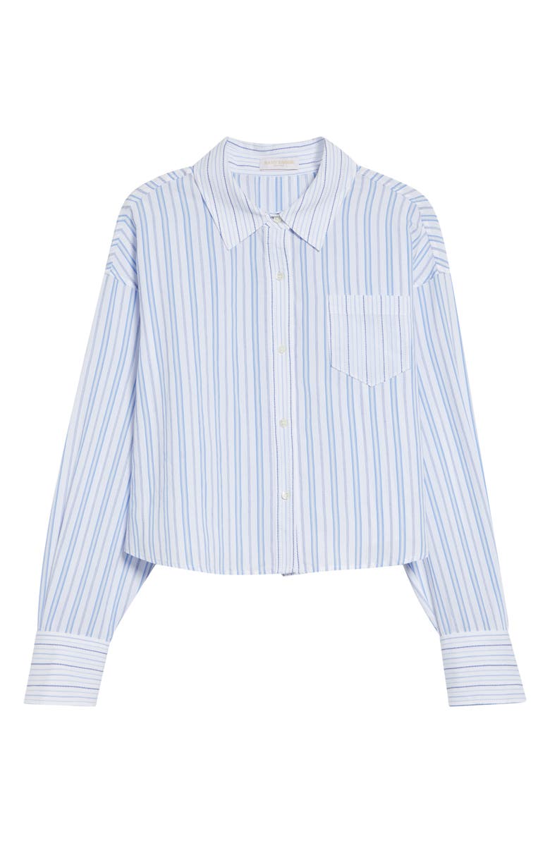 Ramy Brook Marnie Stripe Shirt, Alternate, color, Blue Stripe Combo