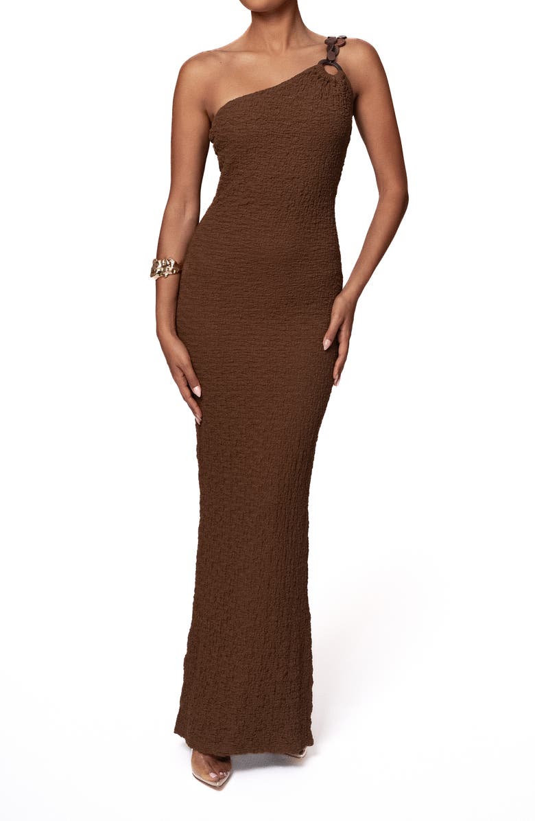 JLUXLABEL Summer in Capri One-Shoulder Maxi Dress, Main, color, 