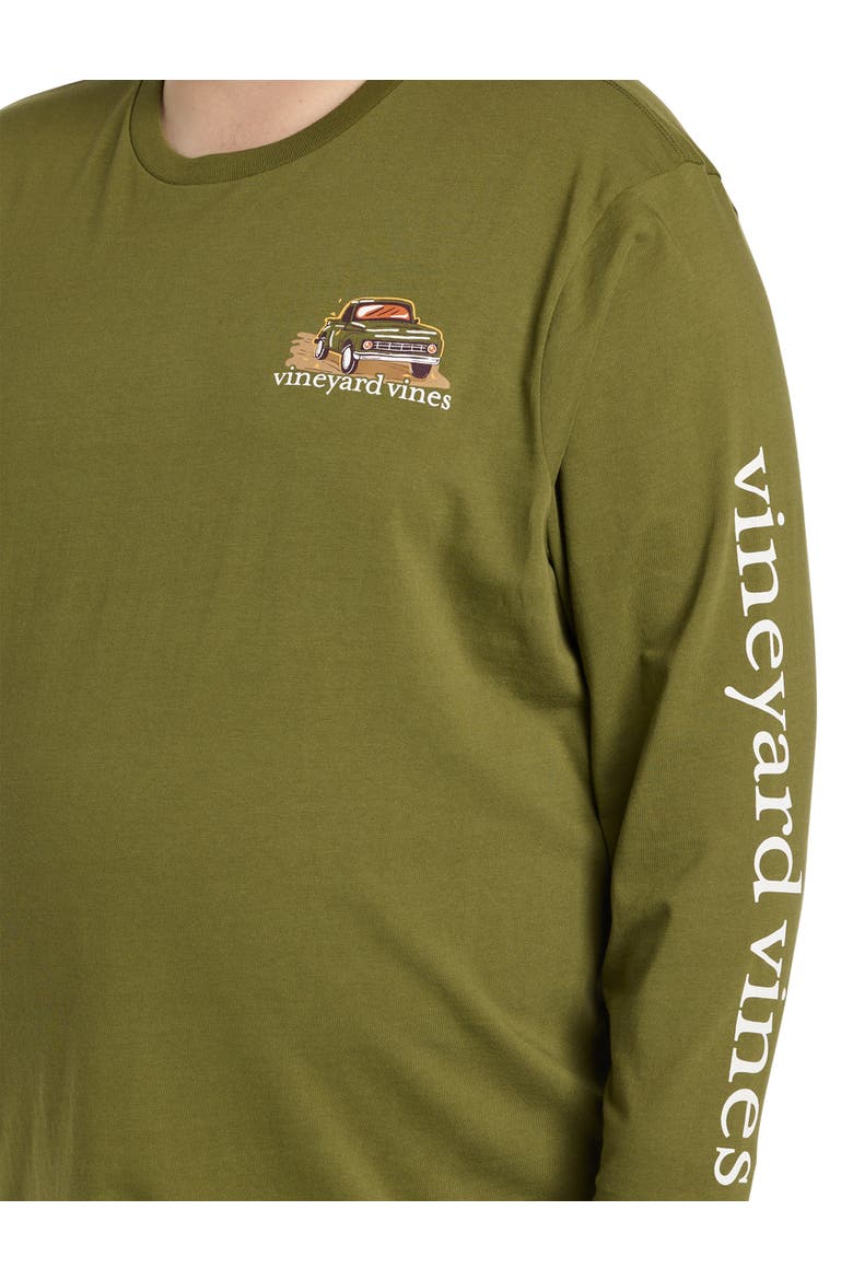 Big & Tall Autumn Car Ride Graphic Tee, Alternate, color, CAMP OLIVE