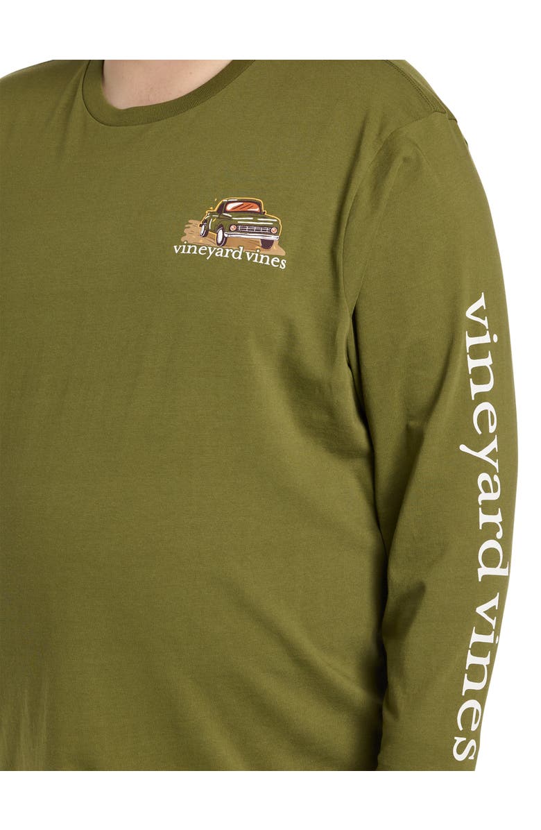 vineyard vines Big & Tall Autumn Car Ride Graphic Tee, Alternate, color, Camp Olive