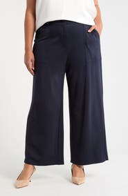 MAX STUDIO Utility Pocket Crop Straight Leg Ponte Pants