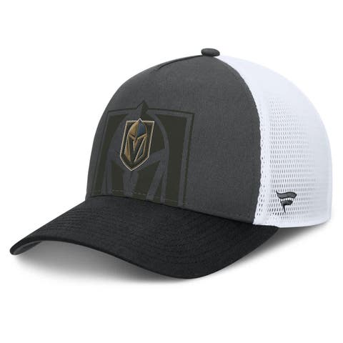 Men's Fanatics Gray/Black Vegas Golden Knights  Authentic Pro A-Frame Rink Adjustable Hat