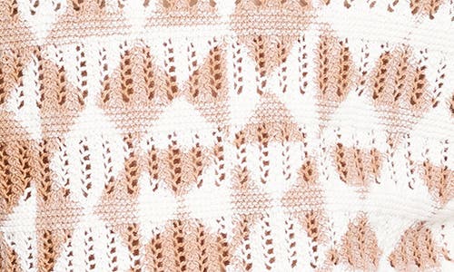 Nic + Zoe Nic+zoe Textured Diamond Sweater In Neutral Multi