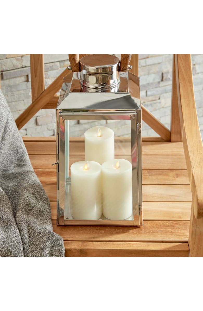 Napa Home & Garden Oceanside Outdoor Lantern, Alternate, color, Silver