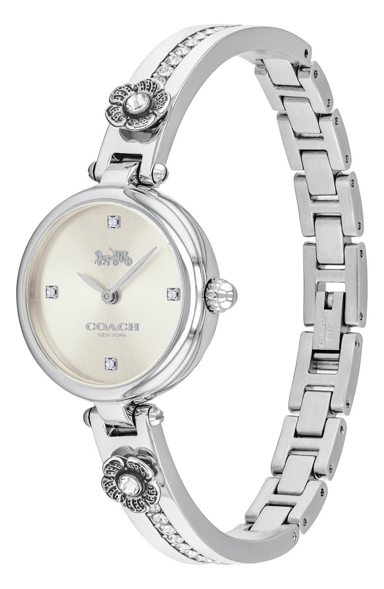 COACH Park Tea Rose Bangle Watch, 26mm, Alternate, color, 