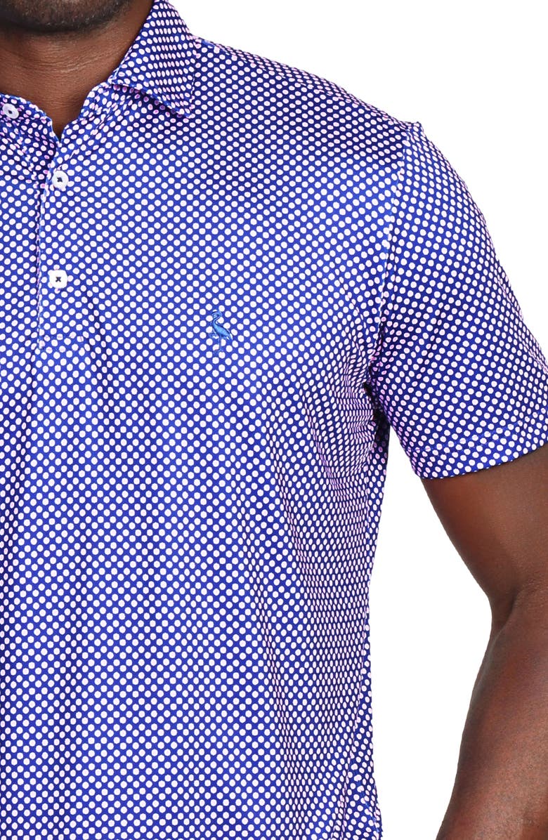TailorByrd Geo Floral Print Performance Polo, Alternate, color, 