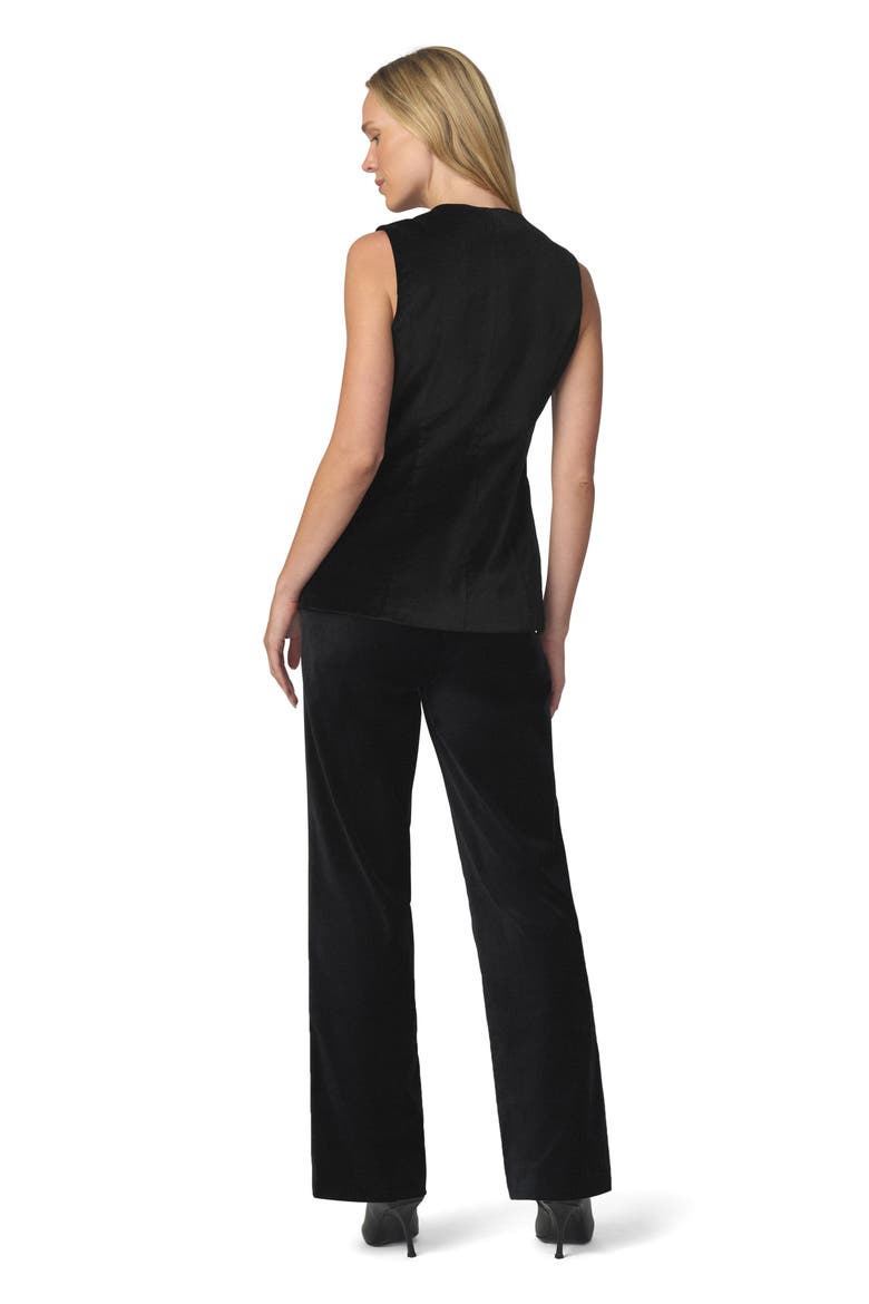The Velveteen Sleeveless Tunic Top, Alternate, color, BLACK