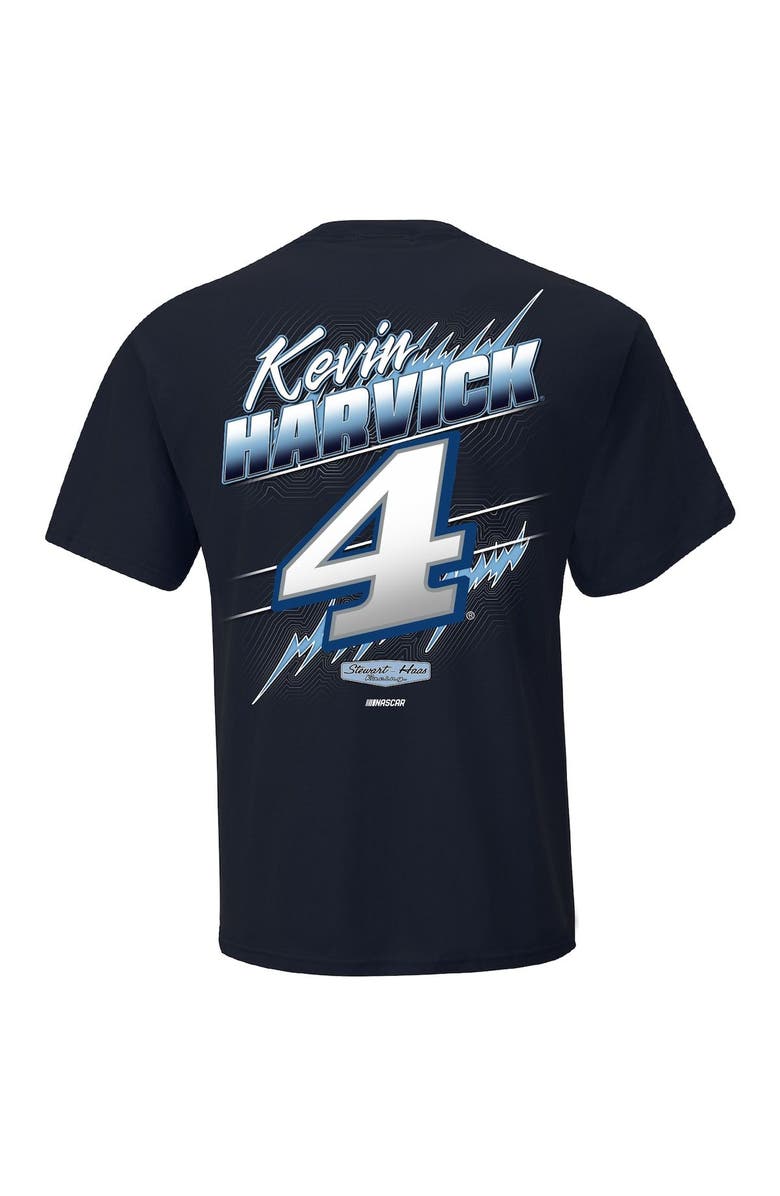 STEWART-HAAS RACING Men's Stewart-Haas Racing Team Collection Navy Kevin Harvick Busch Light Groove T-Shirt, Alternate, color, 
