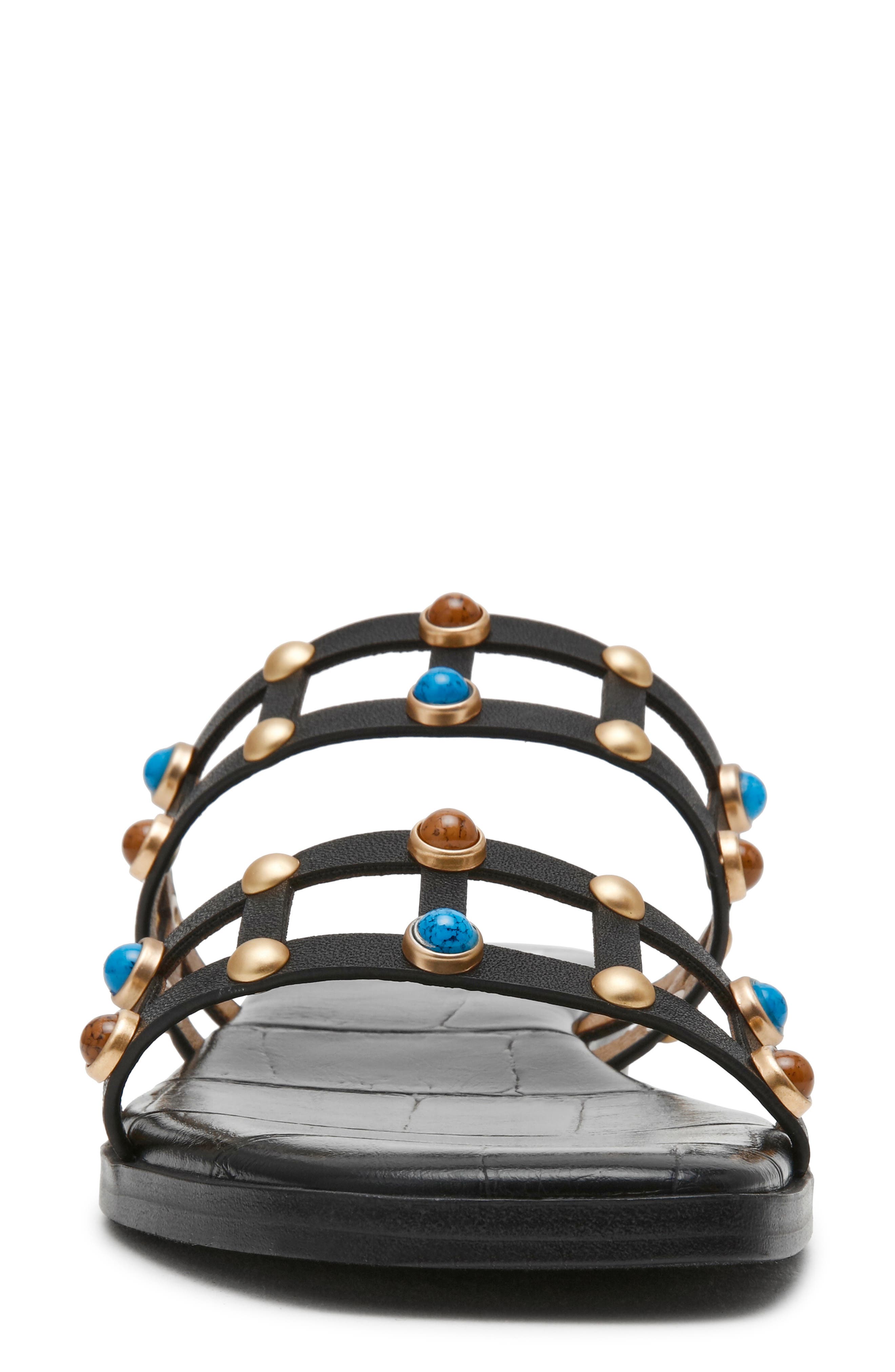 DV by Dolce Vita Marcy Embellished Sandal, Alternate, color, Black Multi