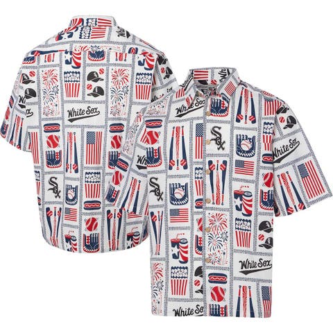 Men's Reyn Spooner White Chicago White Sox Americana Button-Up Shirt