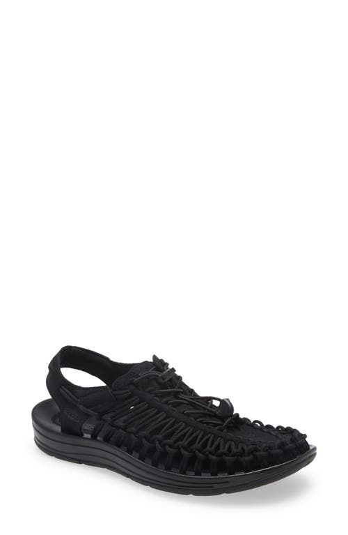 Keen Uneek Slingback Sandal In Black/black