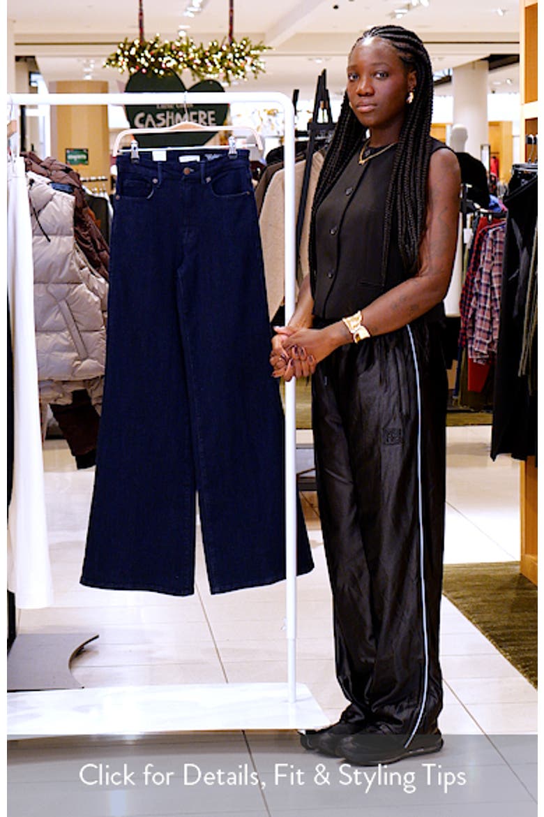 Good Waist High Waist Wide Leg Palazzo Jeans video