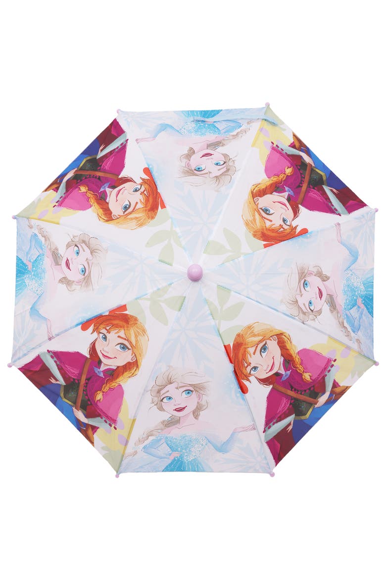 Frozen Elsa and Anna Kids Umbrella, Alternate, color, MULTI