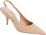 FERRAGAMO Tally Pointed Toe Slingback Pump