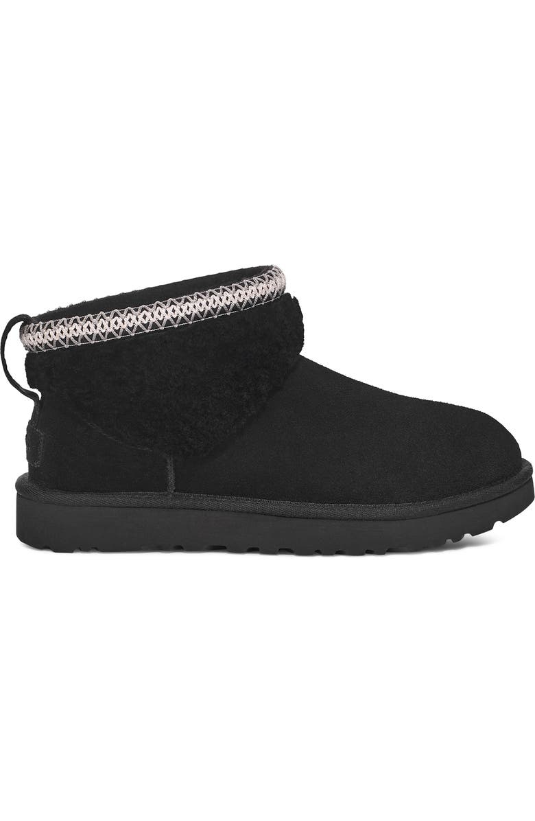 UGG<sup>®</sup> Classic Ultra Mini Max Curly Shearling Boot, Alternate, color, Black
