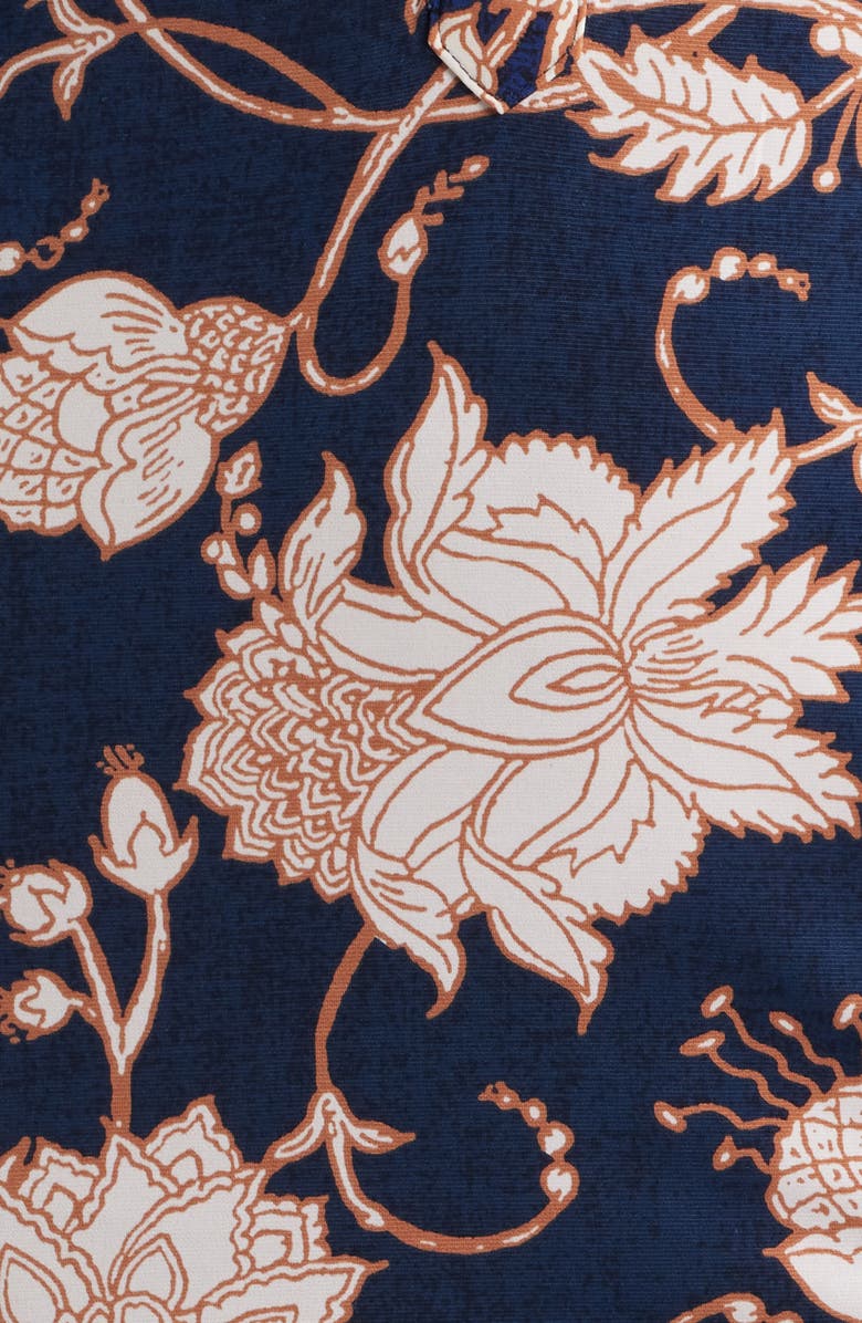 Julia Jordan Floral Long Sleeve Jersey Dress, Alternate, color, Navy Multi