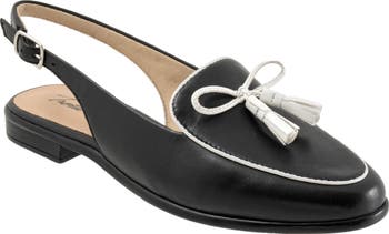 Trotters Lillie slingback loafer flats in a cognac & Black Trotters Lillie Slingback Loafer (Women) | Nordstrom main image 3