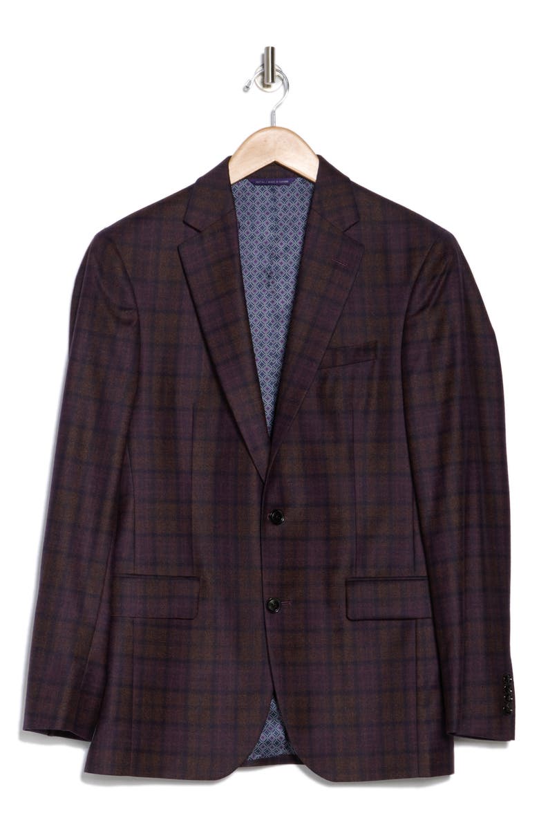 Ted Baker London Plain Jarrow Slim Fit Wool Sport Coat, Alternate, color,