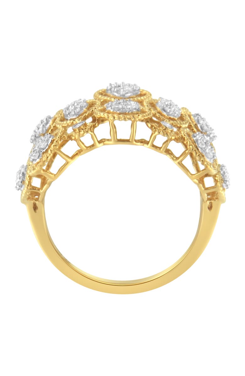 Haus of Brilliance 14K Yellow Gold 1/2 Cttw Diamond Art Deco Ring, Alternate, color, Yellow Gold