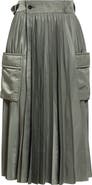 Sacai Pleated Cargo Midi Skirt