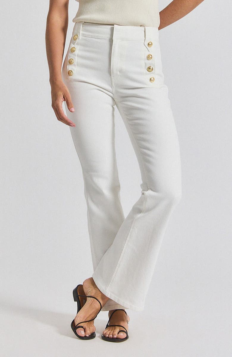 Derek Lam 10 Crosby Robertson Stretch Flare Sailor Jeans, Main, color,
