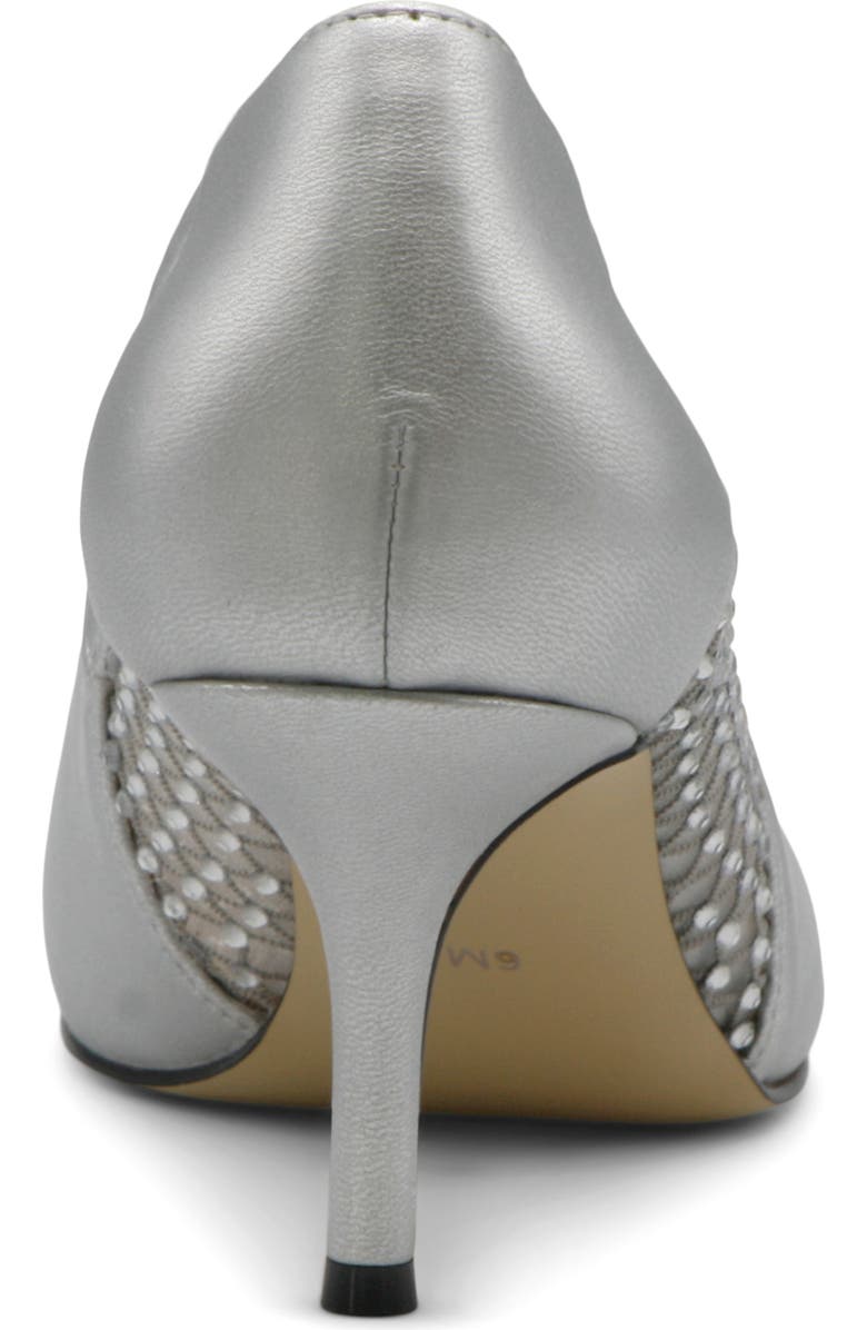 Charles by Charles David Alanna Embellished Pointed Toe Pump, Alternate, color, Chrome