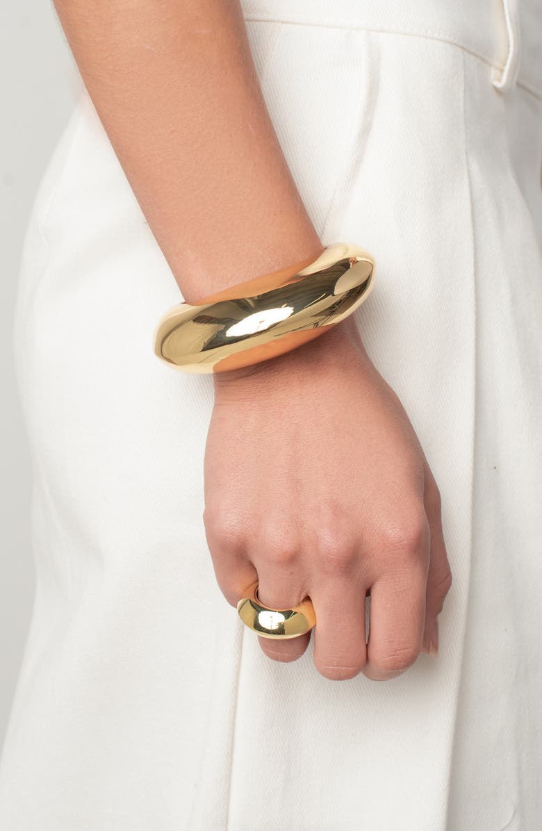 Éliou Alegra Cuff Bracelet, Alternate, color, Gold Plated