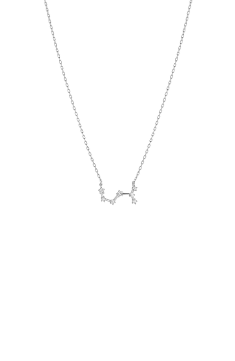 14k Gold Constellation Zodiac Necklace, 12 Zodiac Constellation Gift Idea