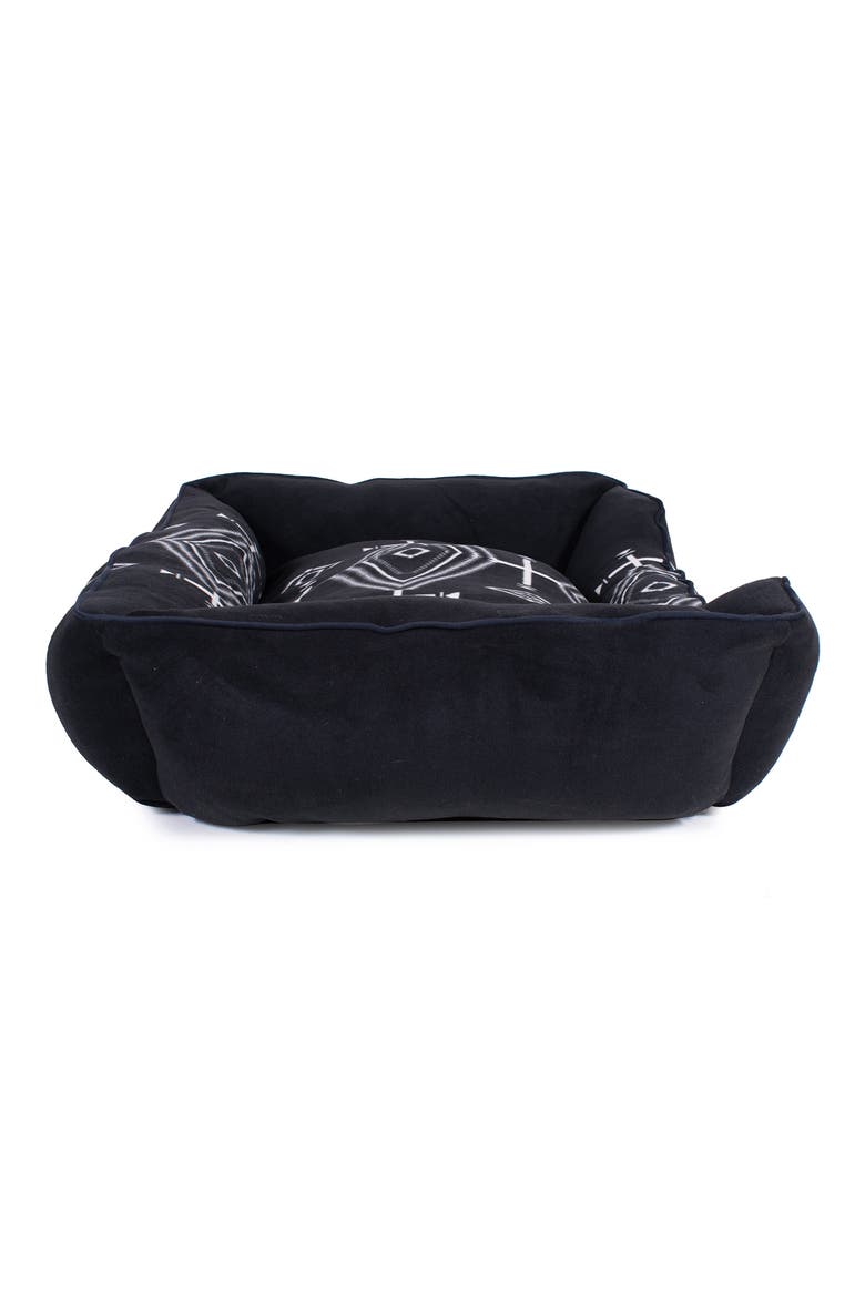 Fleece Kuddler Dog Bed, Alternate, color, LOS OJOS