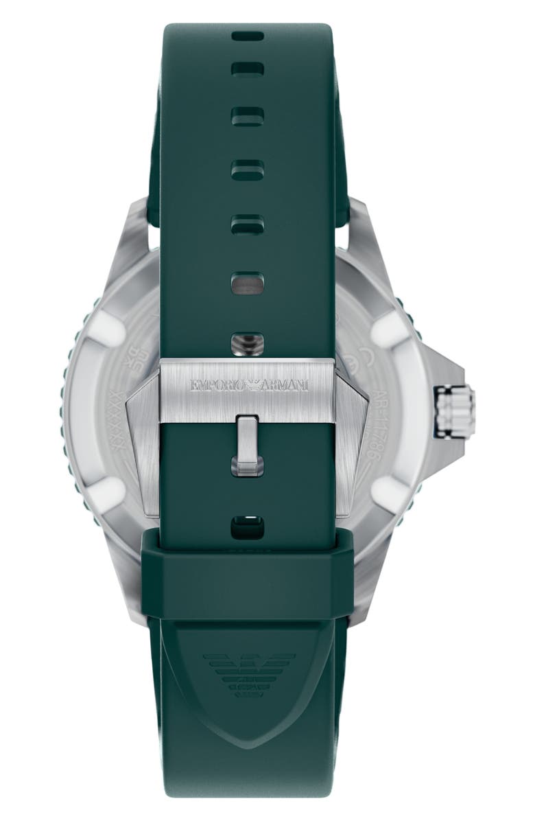 Emporio Armani World Explorer Solar Silicone Strap Watch, 42mm, Alternate, color,