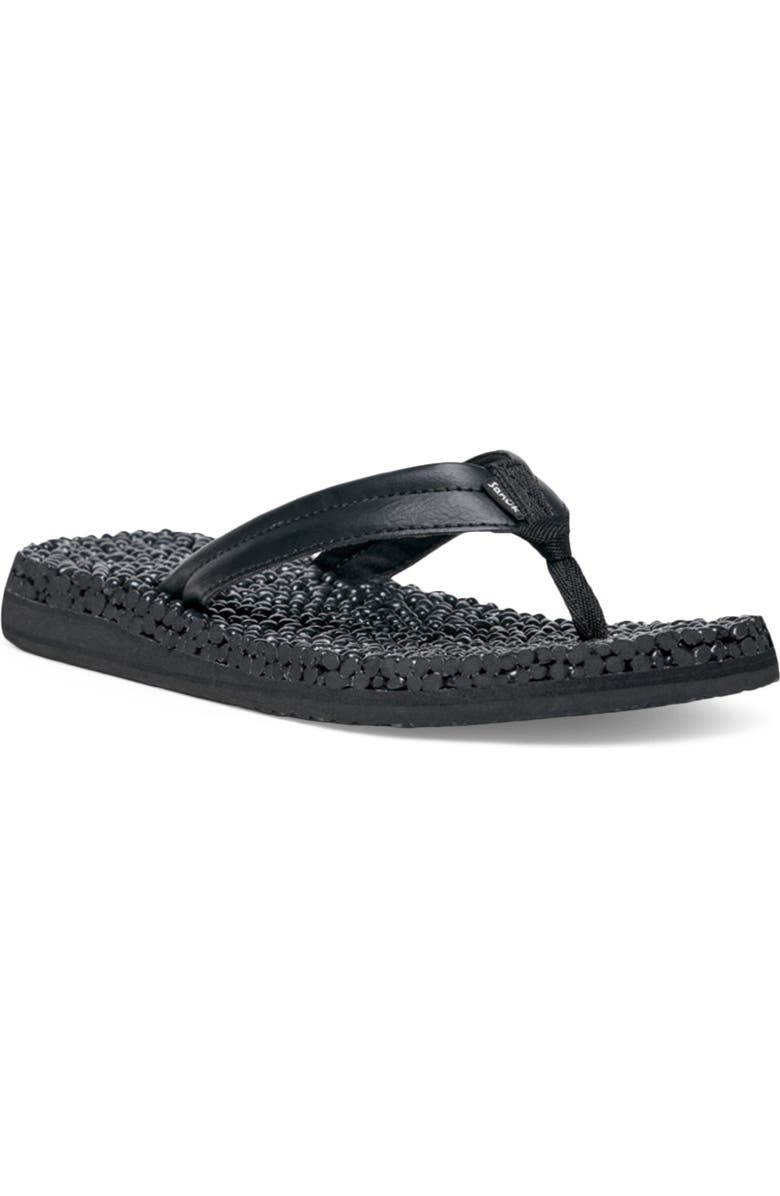 Sanuk Bubblecush Flip Flop, Main, color, Black