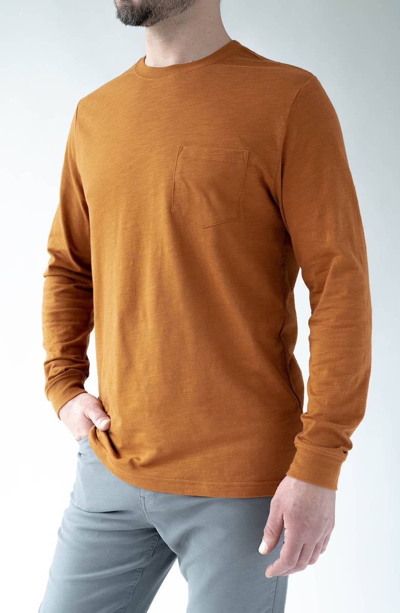 Devil-Dog Dungarees Signature Long Sleeve Pocket T-Shirt, Alternate, color, 