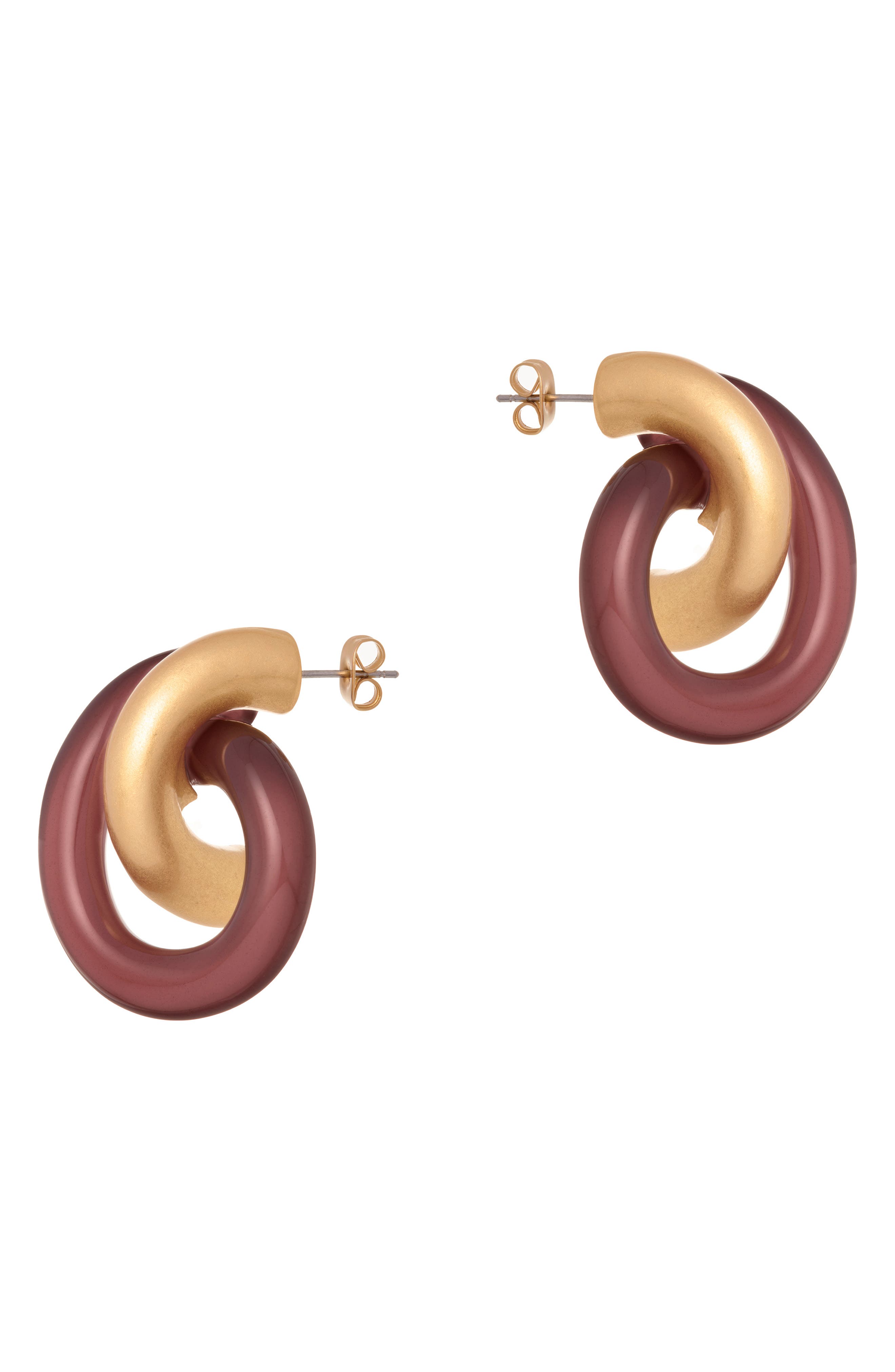 selected GOLD TONE / BURGUNDY