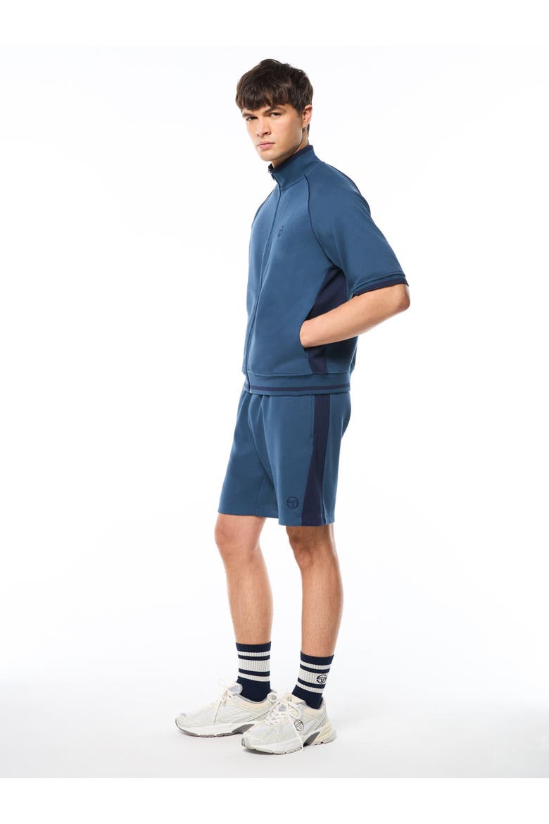 Pannello Short Sleeve Track Jacket, Alternate, color, KEY LARGO