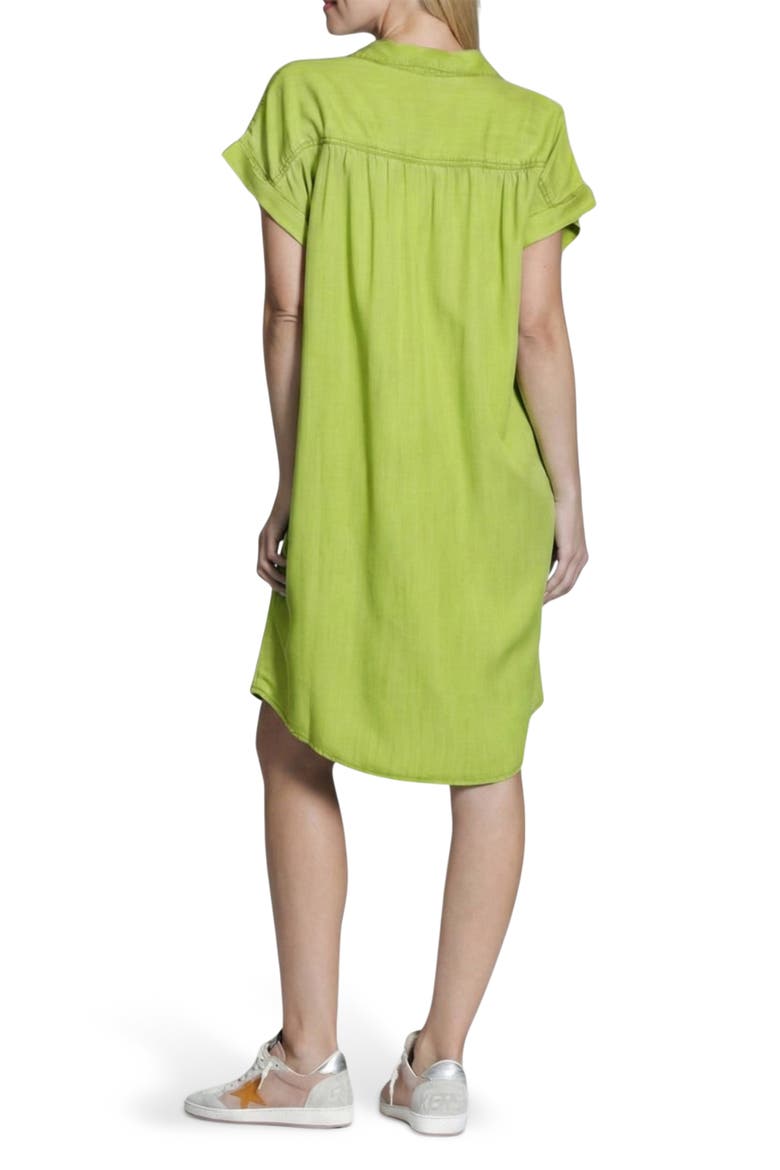 Short Sleeve Shirtdress, Alternate, color, TITANITE