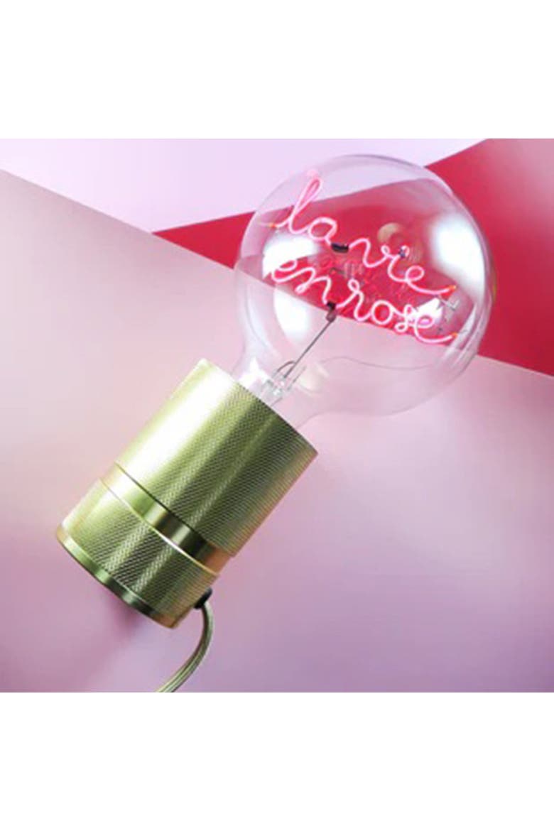 La Vie En Rose Portable Table Lamp, Alternate, color, Yellow