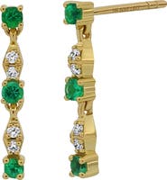 Bony Levy El Mar 18K Yellow Gold Emerald & Diamond Linear Drop Earrings