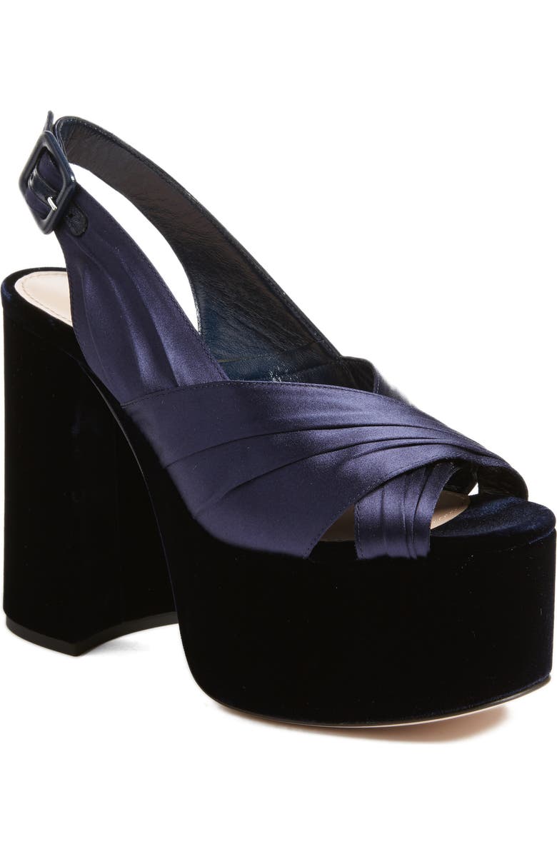 Miu Miu Slingback Platform Sandal, Main, color,