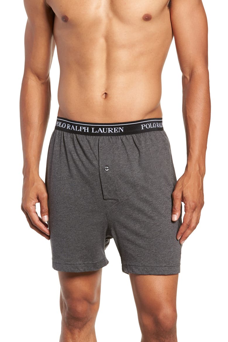 5-Pack Cotton Boxers, Alternate, color, GREY/ BLACK MULTI