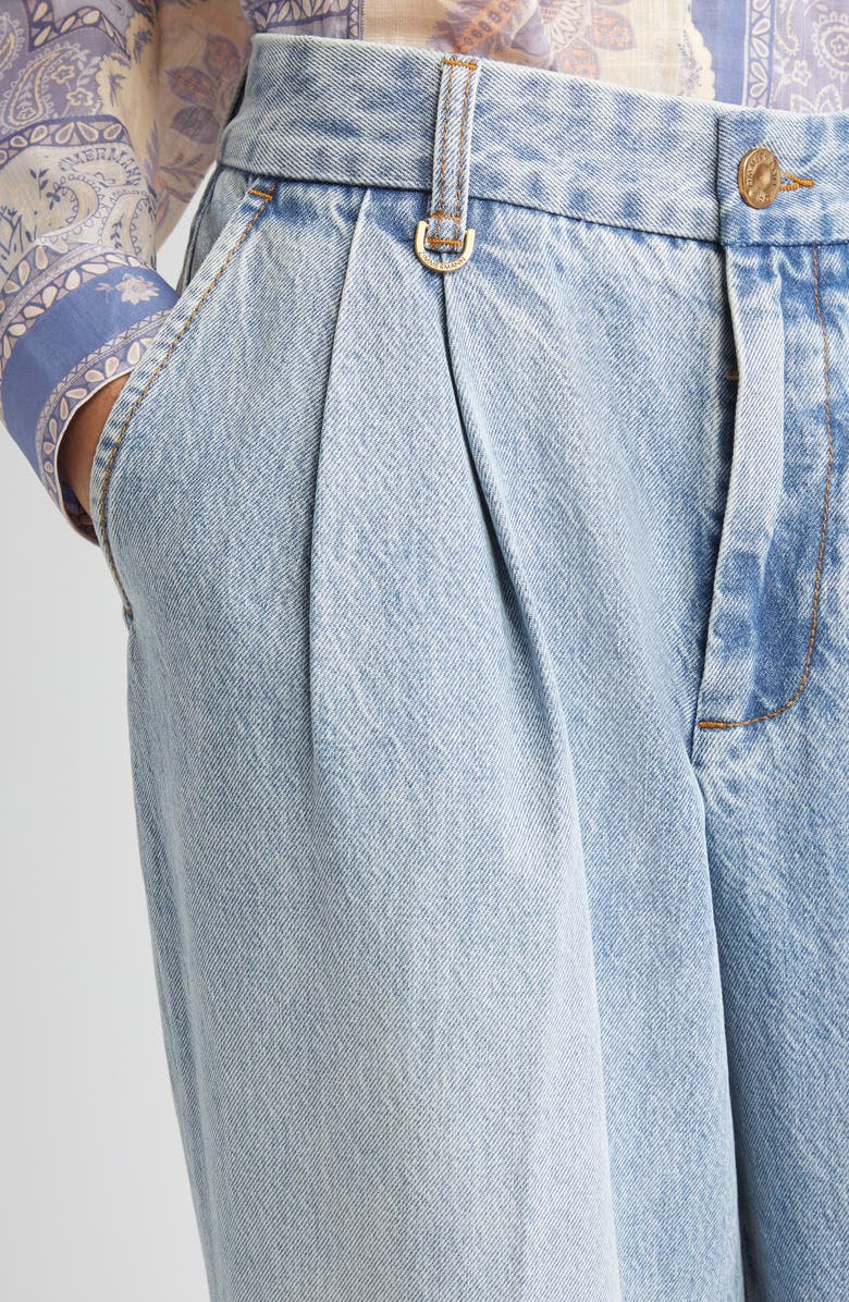 Zimmermann Wide Leg Jeans, Alternate, color, Sea Foam