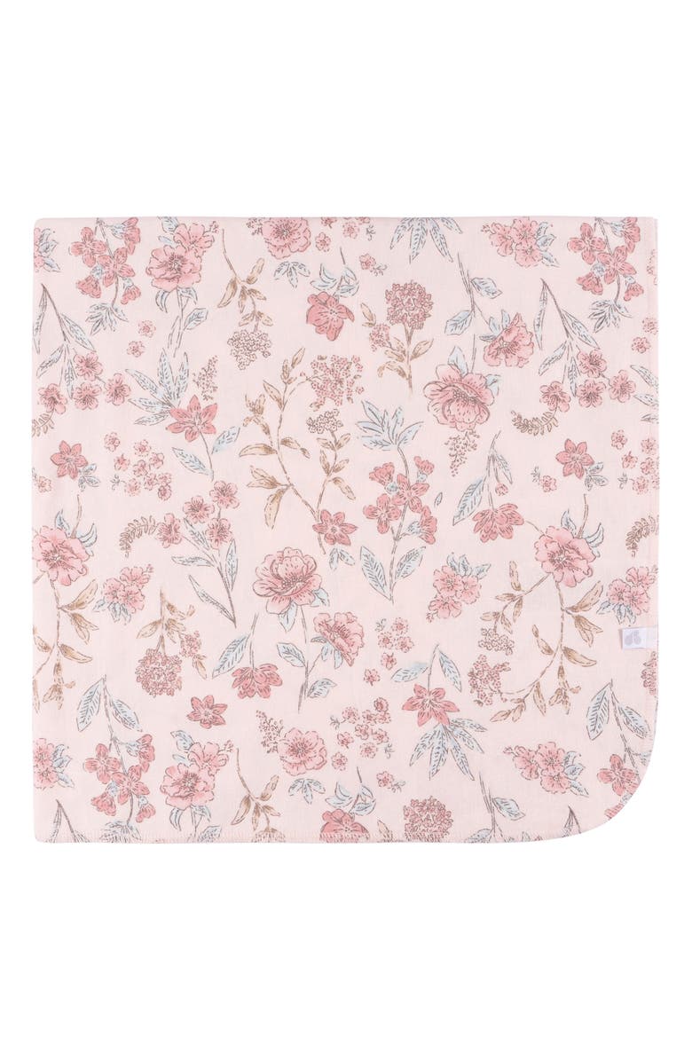 Just Born Pink Cotton Flannel Swaddles 4-Pack, Alternate, color, Floral